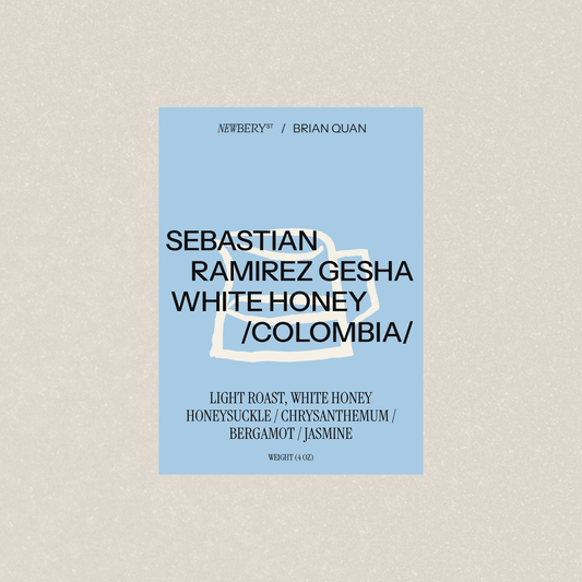 BRIAN QUAN X SEBASTIAN RAMIREZ GESHA WHITE HONEY - Newbery St.