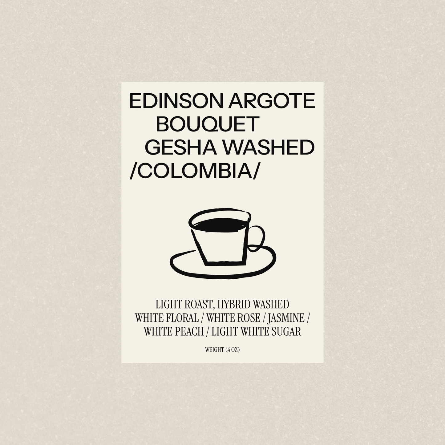 EDINSON ARGOTE BOUQUET GESHA - Newbery St.