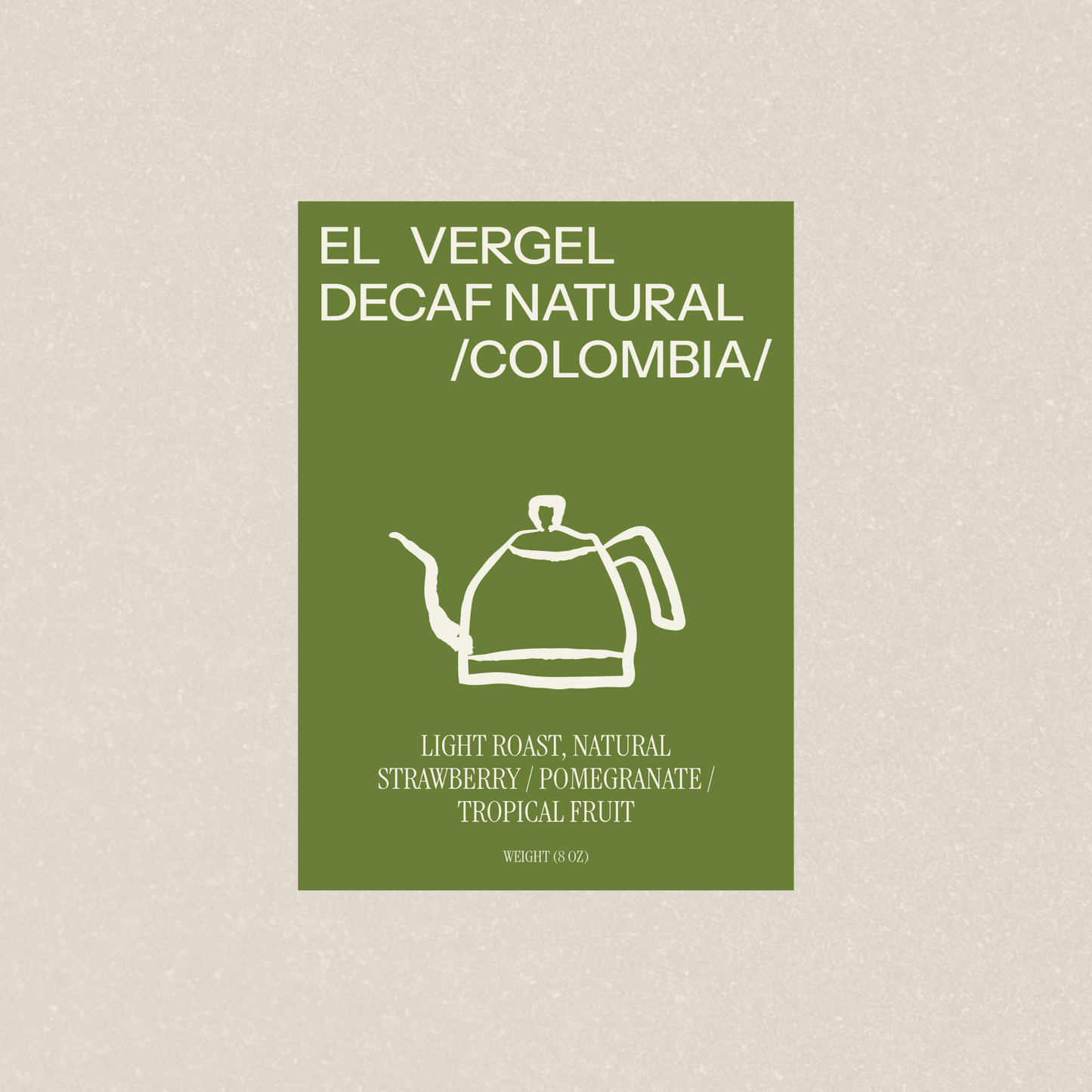 El Vergel Decaf Natural - Newbery St.