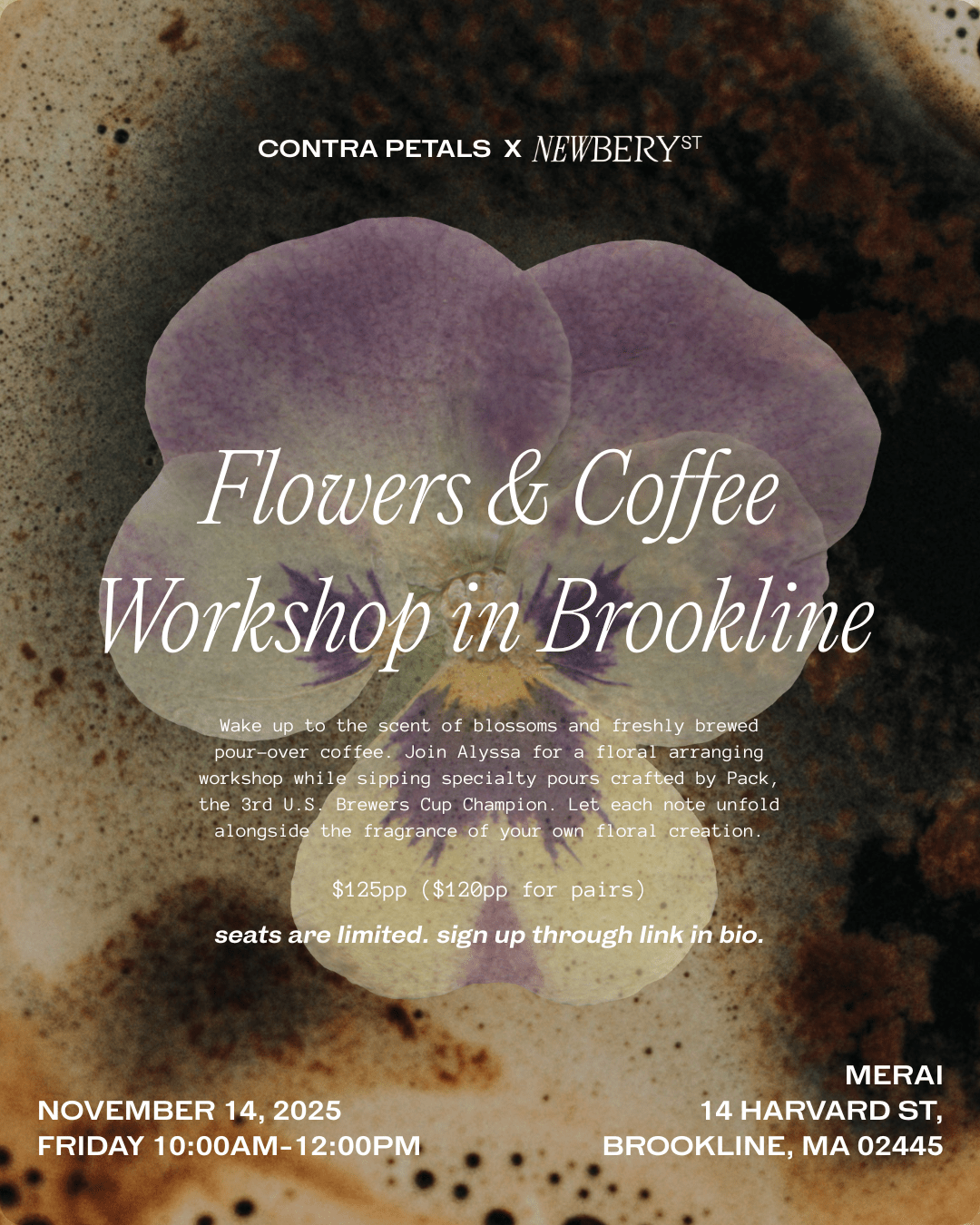 Flowers & Coffee Workshop - Newbery St.
